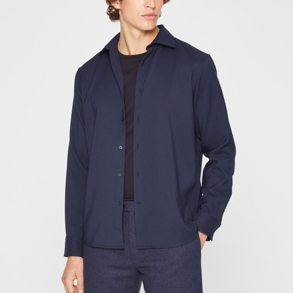 Refined Twill Shirt - New With Tags - NEVER WORN - Navy